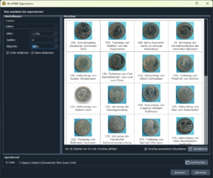 Neues Exportlayout "Galerie"